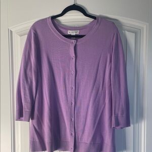 Christopher & Banks Lavender Cardigan